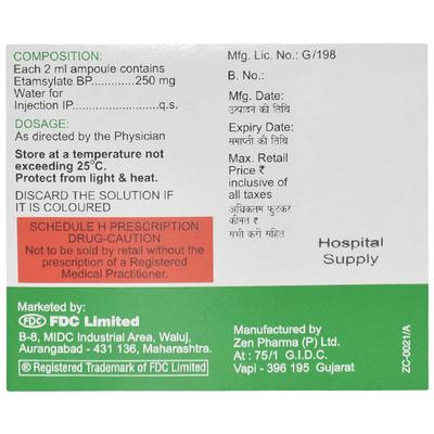 Ethasyl Injection 4X2ml - Bleeding Disorders-Hae