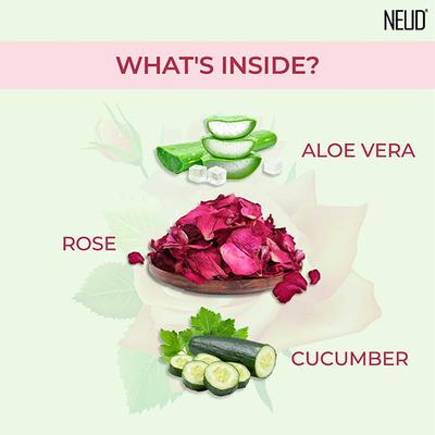 NEUD Rose Water Facial Mist Spray for Refreshed and Toned Skin 100 ml - Face Gels