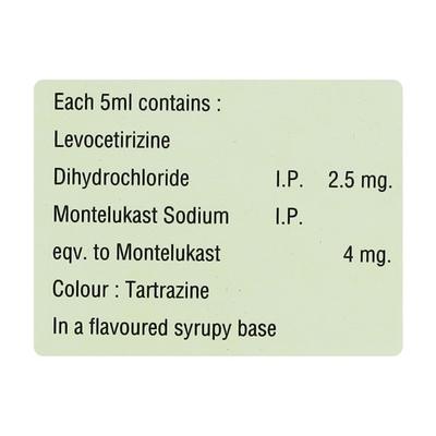MONTERAL LC Syrup 60ml - Allergies-Ant