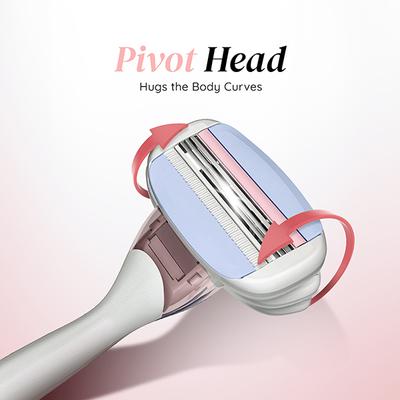 LetsShave Evior 3 Sensitive Razor 3's + Evior Whipped Shave Cream 150 gm - Women - Hair Removal Accessories