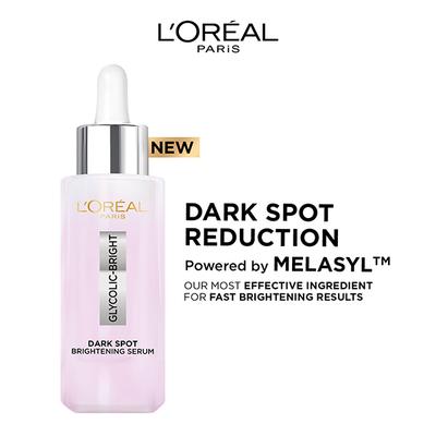 L'Oreal Paris Glycolic Bright Instant Glowing Serum 8% Glycolic Acid 30 ml - Under Eye Creams & Serums