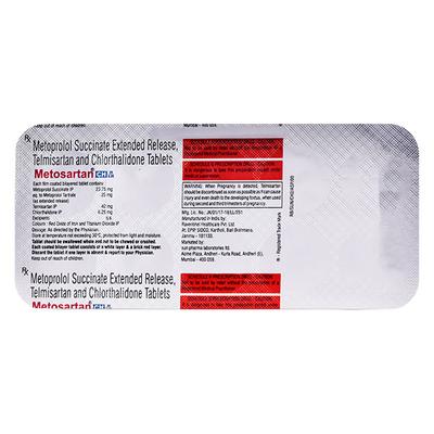 METOSARTAN CH 25/6.25 Tablet 10's - Hypertension-Ana