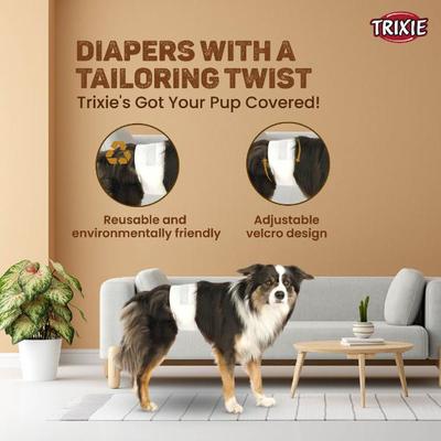 Trixie Diapers For Female Dogs L (38 to 56 cm) 12's - Pet accessories