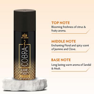 St. John Cobra Live Limited Edition Deodorant Spray 150 ml + Sports Limited Edition Deodorant Spray 150 ml - Perfumes (Edt/Edp)