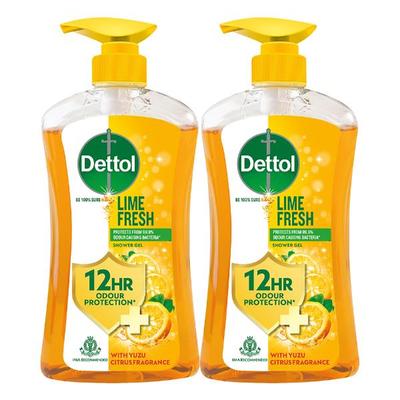 Dettol Lime Fresh Body Wash (Pack of 2 x 500 ml) - Shower Gels & Body Wash