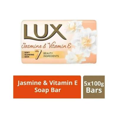 Lux Velvet Glow Jasmine & Vitamin E For Glowing Skin Beauty Soap Offer Pack 500 gm - Soaps