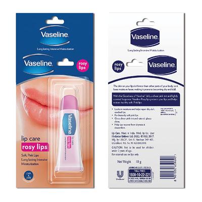 Vaseline Rosy Lips Lip Care 10 gm - Lip Scrubs
