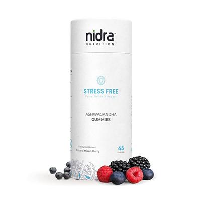 Nidra Nutrition Stress Ashwagandha Gummies - Natural Mixed Berry (Pack of 3 x 45's) - Sexual Care