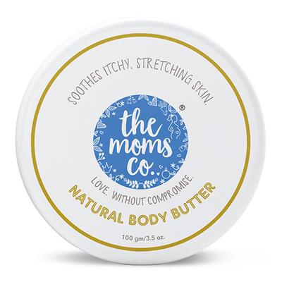 The Moms Co. Body Butter with Shea and Cocoa Butter, Sea Buckthorn and Rosehip Oils Soothes Itchy, Stretching Skin 24Hrs 100gm - Body Butter