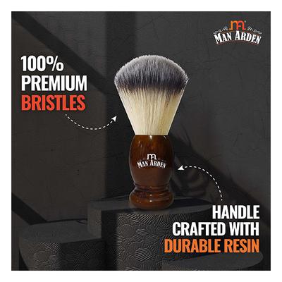 Man Arden Premium Shaving Brush - Uniquely Handcrafted, Exfoliating Action 1's - Shaving Brushes