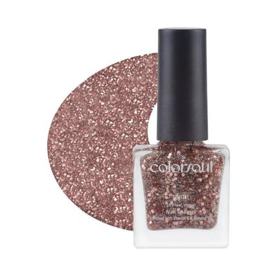 Colorsoul Glam Vegan Nail Enamel, Rose Gold Galaxy 8 ml - Nail Polish