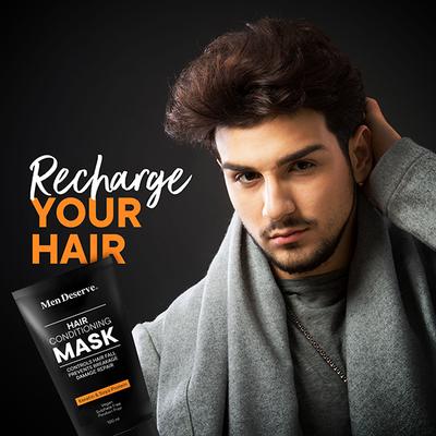 Men Deserve Hair Conditioning Mask for Hair Fall Control and Nourishment 100 ml - Conditioners