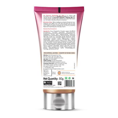 Vlcc Pro Radiance Brightening Acai Berry Extract & Nutmeg Oil Gel Mask 80 gm - Masks & Peels