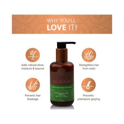 SoulTree Licorice Hair Repair Shampoo with Strengthening Bhringraj 250 ml - Shampoos