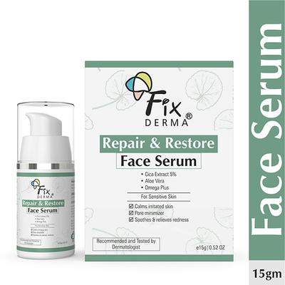 Fixderma 5 Percent Cica Extract Repair and Restore Face Serum for Sensitive Skin 15 gm - Face Serum