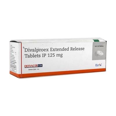Desval ER 125mg Tablet 10'S - Epilepsy/Convulsion-Ant