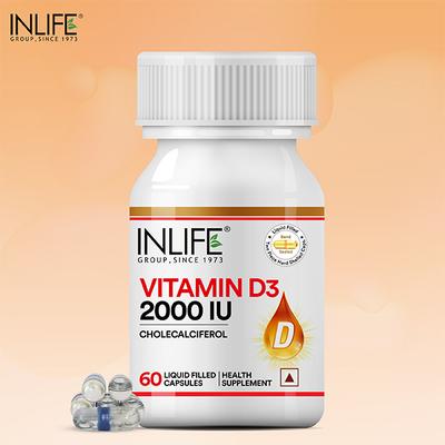 INLIFE Vitamin D3 2000 IU Capsules 60's - Multi-Vitamins