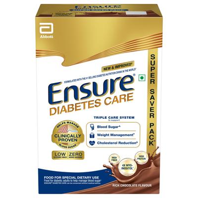 Ensure Diabetes Care Specialized Nutrition Drink Refill - Chocolate Flavour 950 g - Diabetes (Fitness)