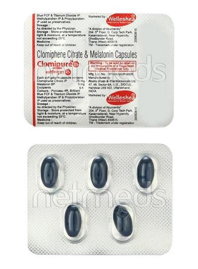 Clomipure 25mg Capsule 5'S - Hormonal Therapy-Oes