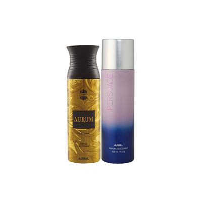 Ajmal Aurum Femme And Persuade Deodorants Pack of 2 200 ml - Deodorants/Roll-Ons