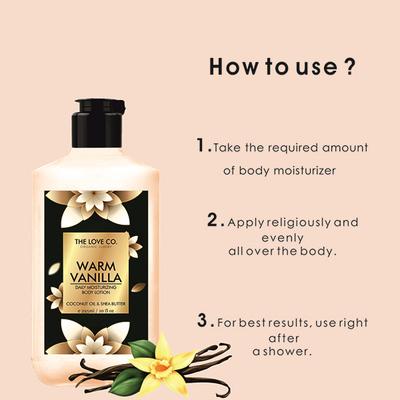 The Love Co. Warm Vanilla Body Lotion - Daily Skin Moisture for Men and Women - Intense Hydration for Dry Skin 250 ml - Creams/Oils/Lotions