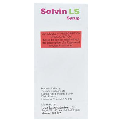 Solvin LS Syrup 100ml - Cough And Cold-Cou