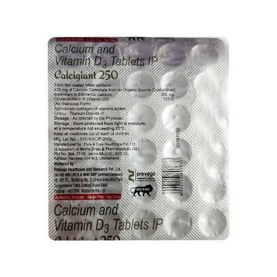 CALCIGIANT 250 Tablet 30's - Supplements-Cal