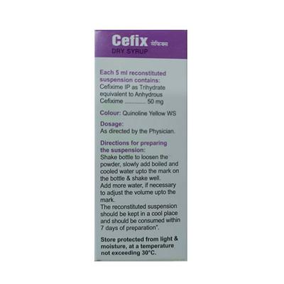 Cefix Delicious Pineapple Flavour Dry Syrup 30ml - Bacterial Infections-Cep