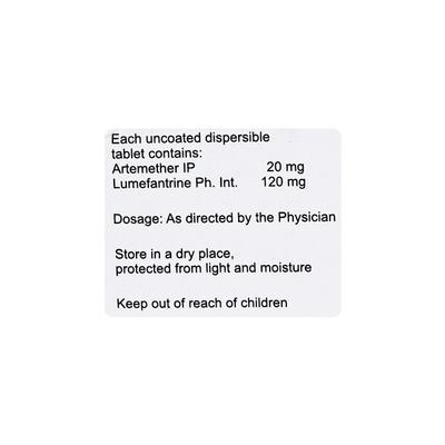 Lumerax DT 20mg Tablet 6'S - Malarial