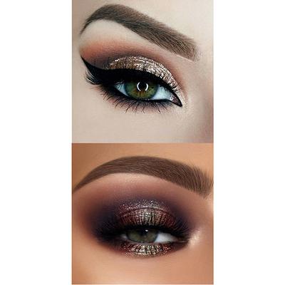 Miss Rose 18 Color Glitter Eyeshadow Palette 7001 - 83 M1 20 gm - Face Palettes