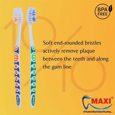 MAXI 10 on 10 Toothbrush - Soft/Medium (Buy 1 Get 1 Free) - Toothbrushes