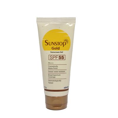 SUNSTOP GOLD SPF 55 PA+++ Sunscreen Gel 50gm - Sunscreen Preparations-Emo