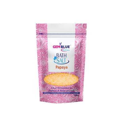 Gemblue Biocare Papaya Bath Salt 300 gm - Bath Salts