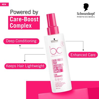 Schwarzkopf Professional Bonacure Color Freeze Spray Conditioner pH 4.5,with Vegan Keratin 200 ml - Conditioners