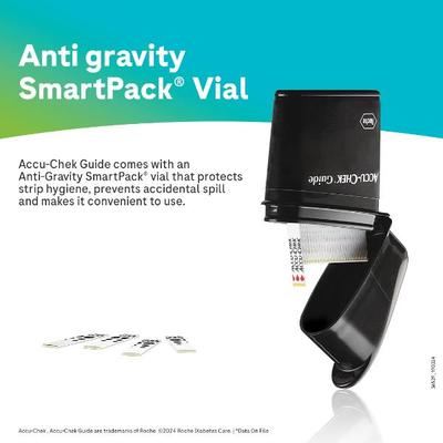 Accu-Chek Guide Glucometer Kit with Free 10 Strips - Blood Glucose Monitors/Strips