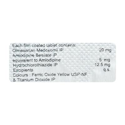 Olmetime Amh 20mg Tablet 10'S - Hypertension-Ang
