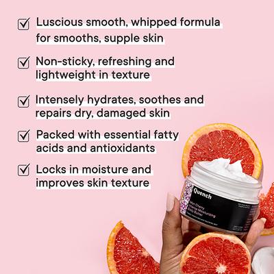 Quench Botanics Moisturizing Body Butter with Cherry Blossom Repairs Dry Damaged Skin 100 ml - Day Cream