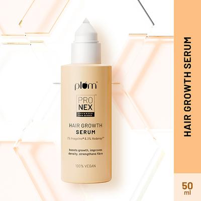 Plum ProNexTM Hair Growth Serum with Kerascalp, Redensyl, Anageline - Boosts Hair Growth 50 ml - Hair Serums