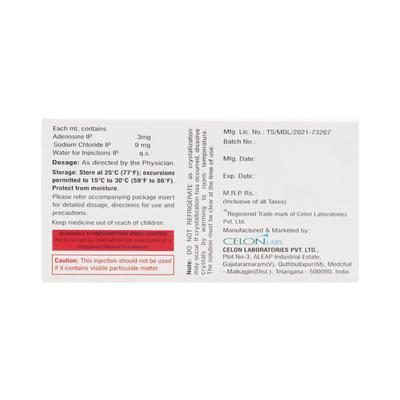 Adenoz 6Mg Injection 2ml - Arrhythmiasis