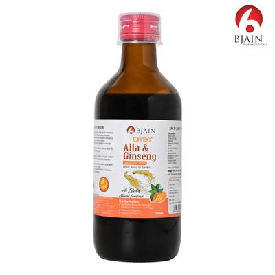 Bjain Omeo Alfa Ginseng Sugar Free Syrup 100 ml - Speciality Medicine