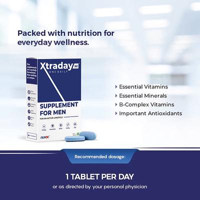 Nuvox Xtraday Supplement Tablet for Men 30's - Sexual Care