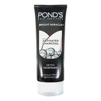 Pond's Bright Miracle Detox Face Wash with Activated Charcoal 100 g - Face Wash & Cleansers