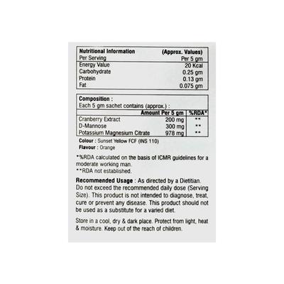 CRANTOP SUGAR FREE Sachet 5g - Urinary Retention-Uri