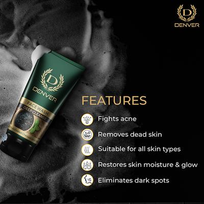 Denver Deep Cleanse Face Wash for Men 50 gm - Face Wash & Cleansers