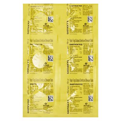 Gastica Fiz Sugar Free Orange Flavour Effervescent Tablet 6'S - Ulcer/Reflux/Flatulence-Aaa