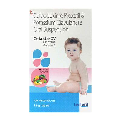 CEKODA CV MIX FRUITS FLAVOUR Dry Syrup 30ml - Bacterial Infections-Cep