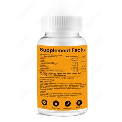 Zenius Caffeine Orange Gummies 30's - Energy Drinks