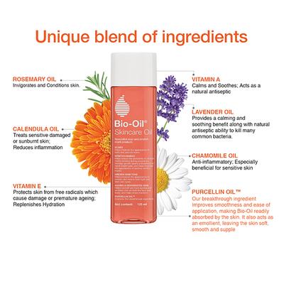 Bio-Oil Glow Combo (Original 125ml + Natural 25ml) suitable for Acne Scar Removal, Pigmentation, and Srtetch Marks 1's - Face Oils