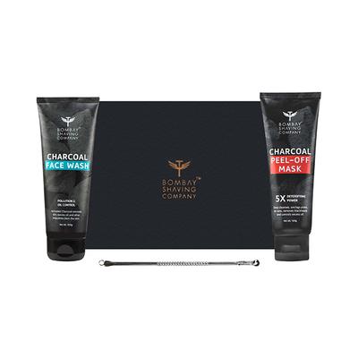 Bombay Shaving Company Charcoal Blackhead Removal Kit 200 gm - Scrubs & Exfoliants