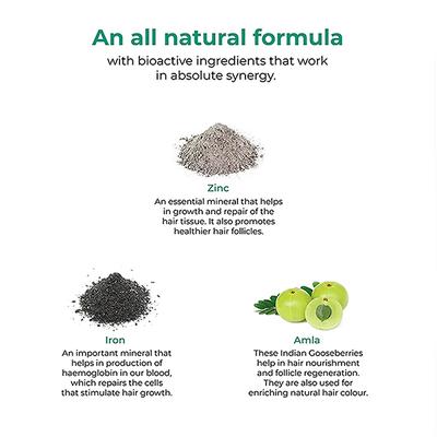 Wellbeing Nutrition Melts Hair Fall Control Keranat and Zinc- Plant-Based Hair Loss Support (30 Strips) - Hair & Skin